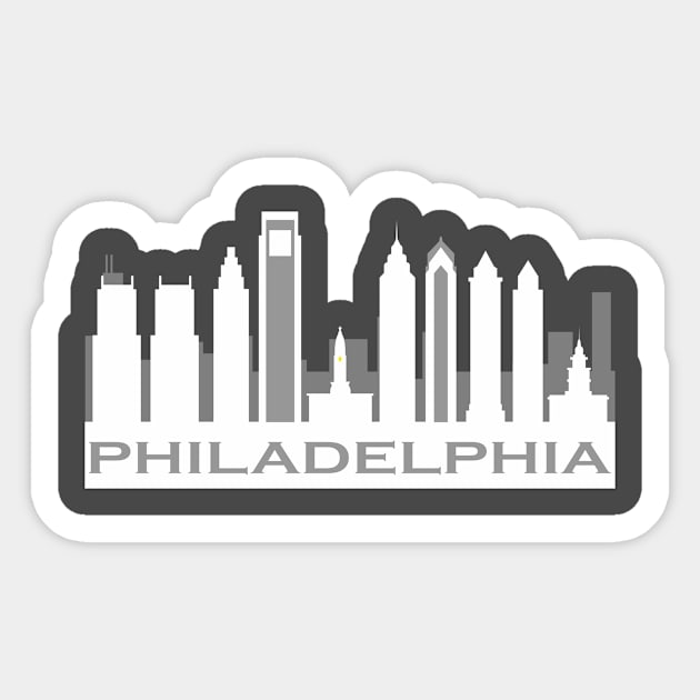 Philly Skyline Sticker by eightcity